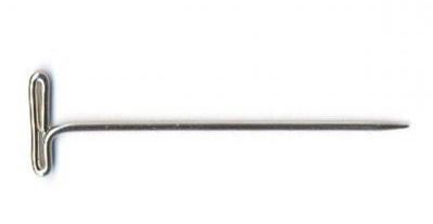 Stecknadeln T-Form Stahl/vernickelt 51mm, Durchm. 1,2mm Stecknadeln T-Form Stahl/vernickelt 51mm, Durchm. 1,2mm