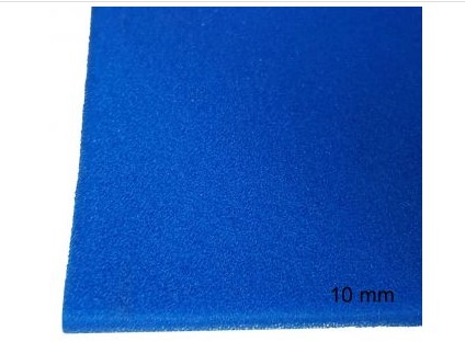 Bügelschaumstoff blau 10mm dick