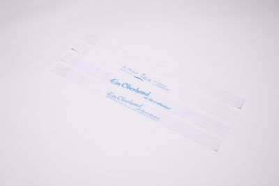 Hemdenbanderolen Text Nr. 5 560 x 40 mm / 70gr