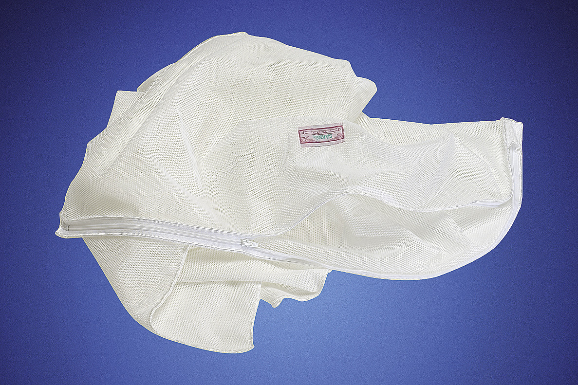 Reinigungsnetz mit Reissverschluss PES 2 50 x 50 cm, weiss Reinigungsnetz mit Reissverschluss PES 2 50 x 50 cm, weiss