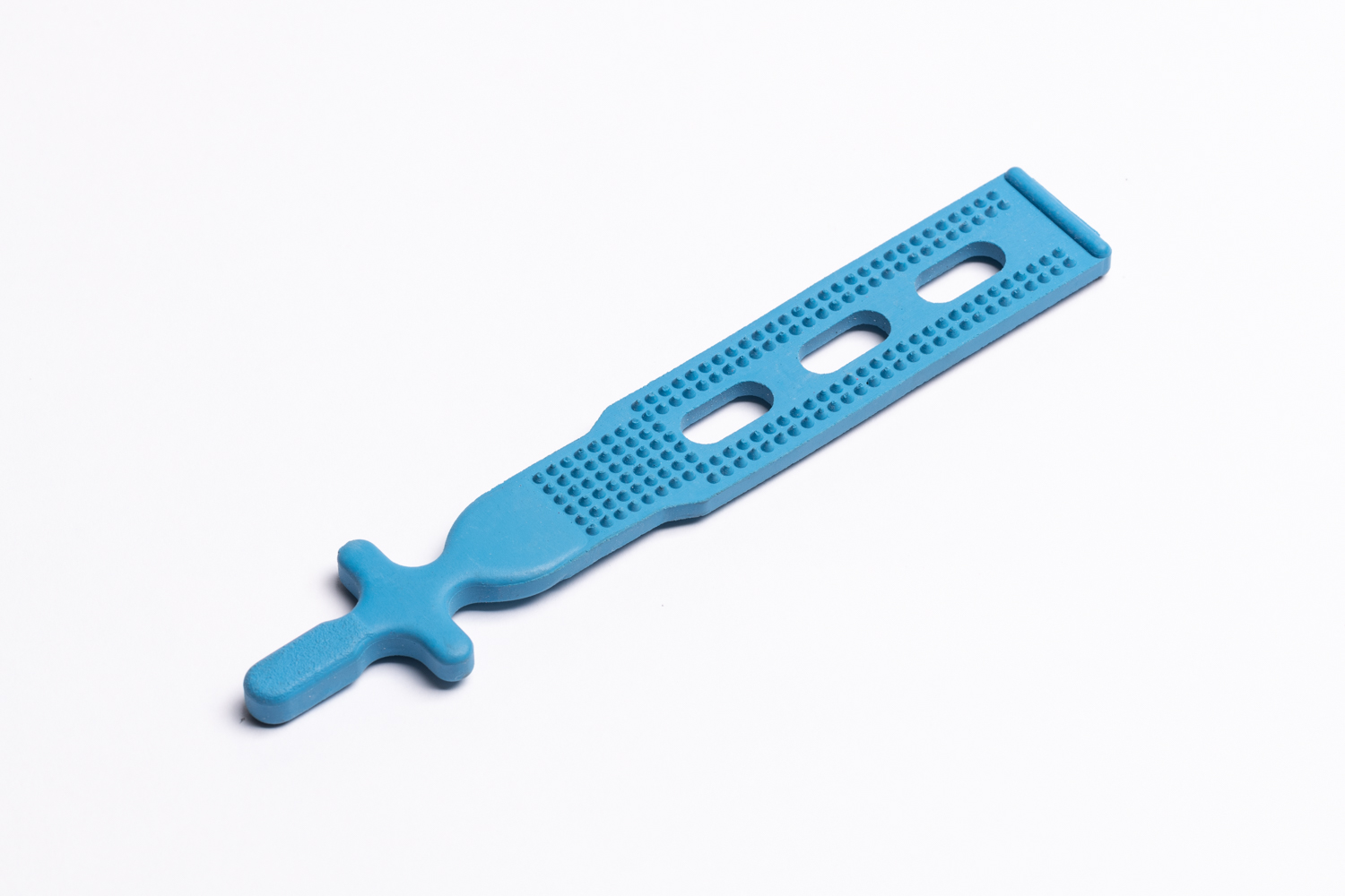 Gumminetzverschluss 3 Loch, blau 180 mm lang Gumminetzverschluss 3 Loch, blau 180 mm lang